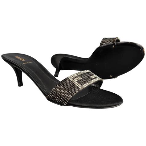 fendi kitten heels|Fendi sandals for women.